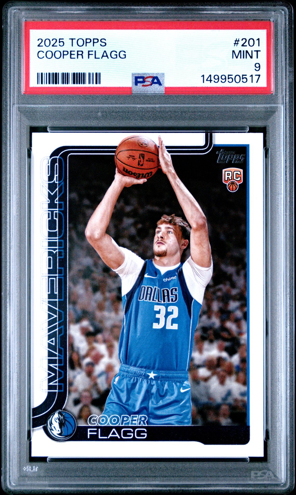 2025 Topps Cooper Flagg #201 Mint 9 front