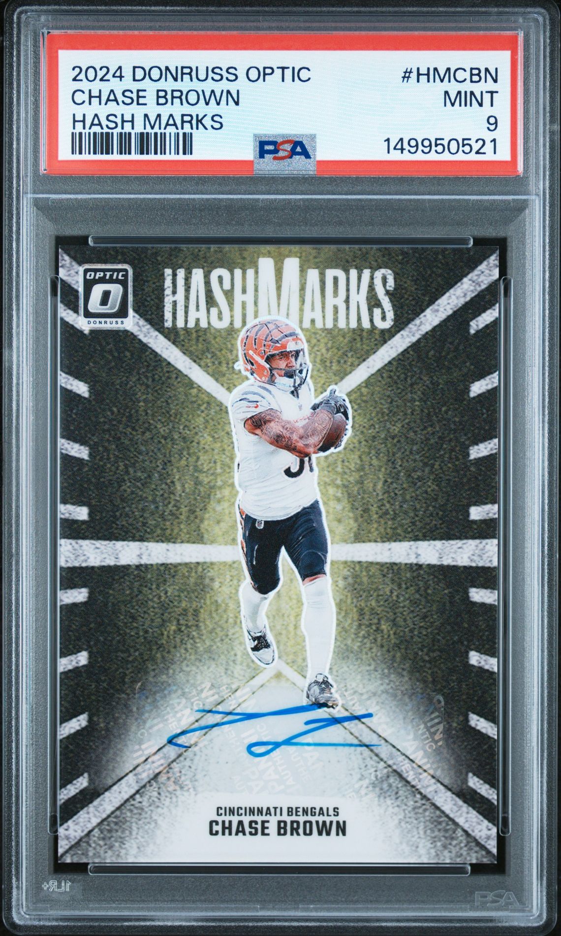 2024 Panini Donruss Optic Hash Marks Chase Brown #Hmcbn Mint 9 front