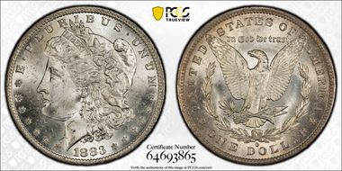 1883-O $1 MS65