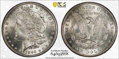 1885 $1 MS65