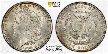 1890 $1 MS64