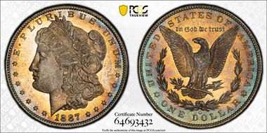 1887-O $1 MS65