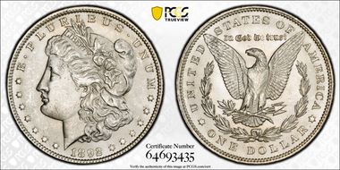 1892 $1 MS64