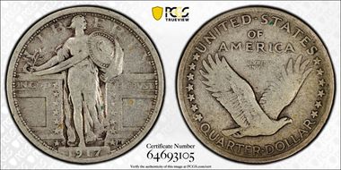 1917-S 25C Type 1 F15