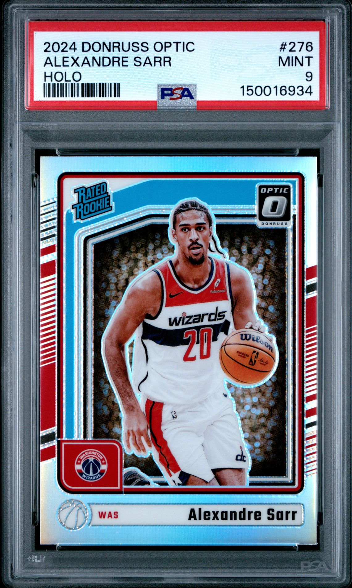 2024 Panini PANINI DONRUSS OPTIC HOLO #276 Alexandre Sarr front