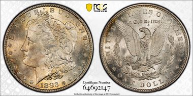 1883 $1 MS66