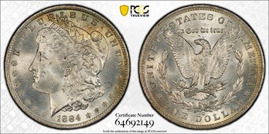 1884-O $1 MS66