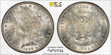1888 $1 MS66