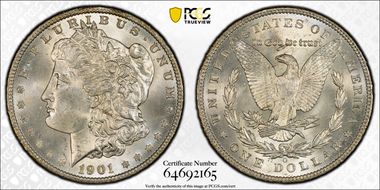 1901-O $1 MS66