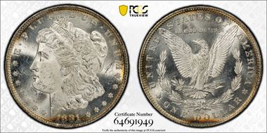 1881-O $1 MS63