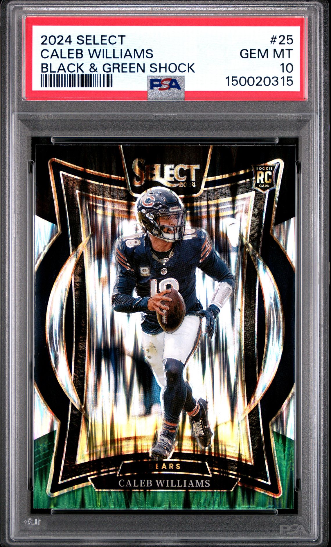 2024 Panini PANINI SELECT TRI-COLOR PRIZM #25 Caleb Williams front