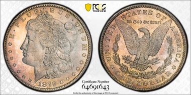 1879-S $1 MS65