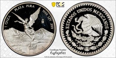 1998-Mo Onza Libertad Ag PR64DCAM