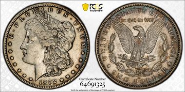 1892-S $1 XF45