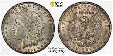 1894-S $1 AU55