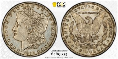 1895-S $1 AU58
