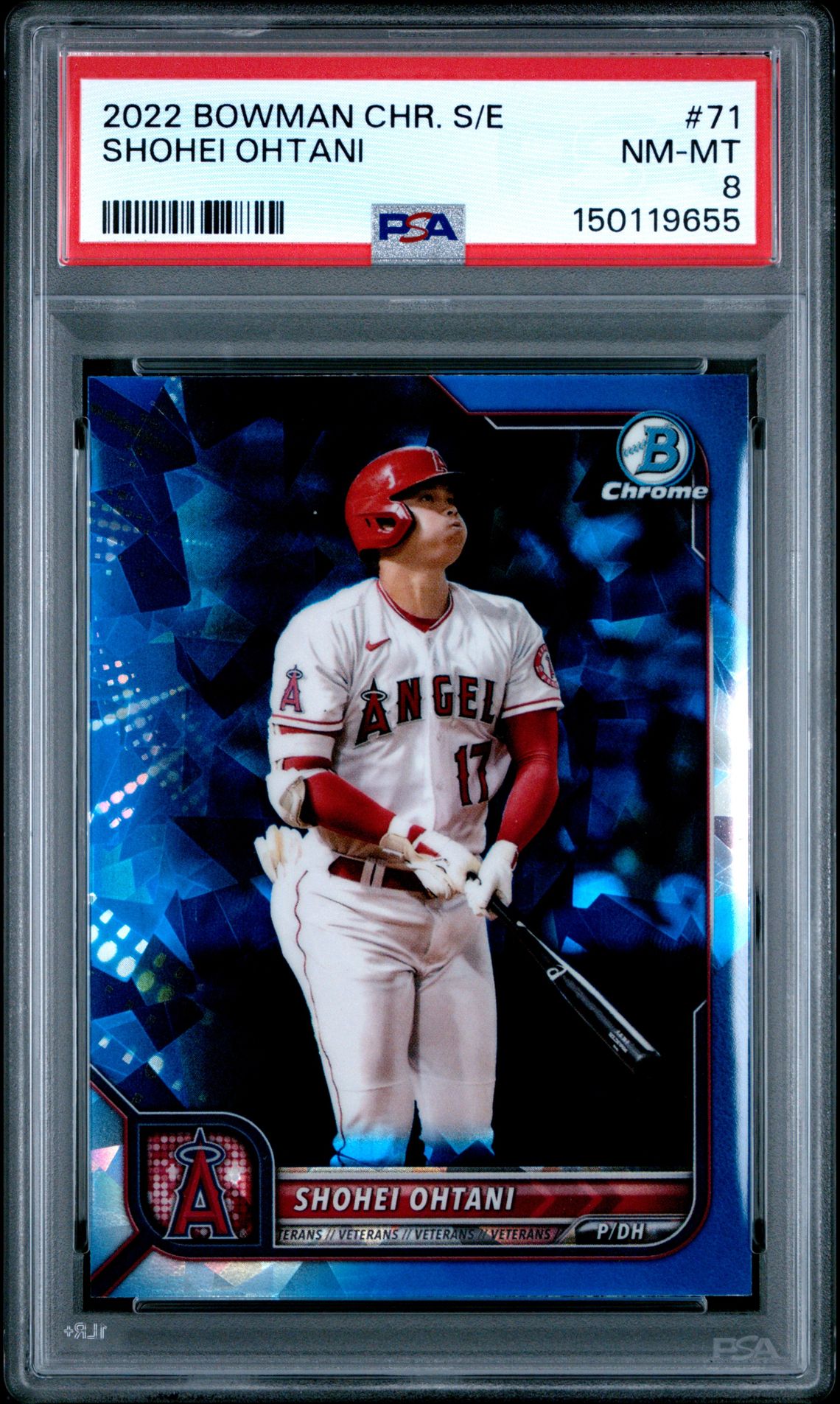 2022 Bowman BOWMAN CHROME SAPPHIRE EDITION #71 Shohei Ohtani front