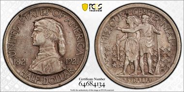 1921 50C Missouri XF45