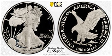 2025-S $1 Silver Eagle PR70DCAM