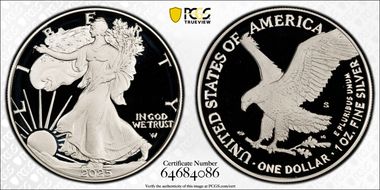 2025-S $1 Silver Eagle PR70DCAM