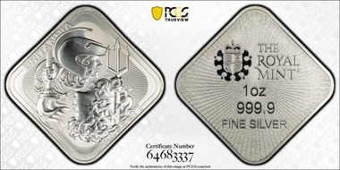 (2026) 1oz Britannia & Liberty Ag Bar MS69