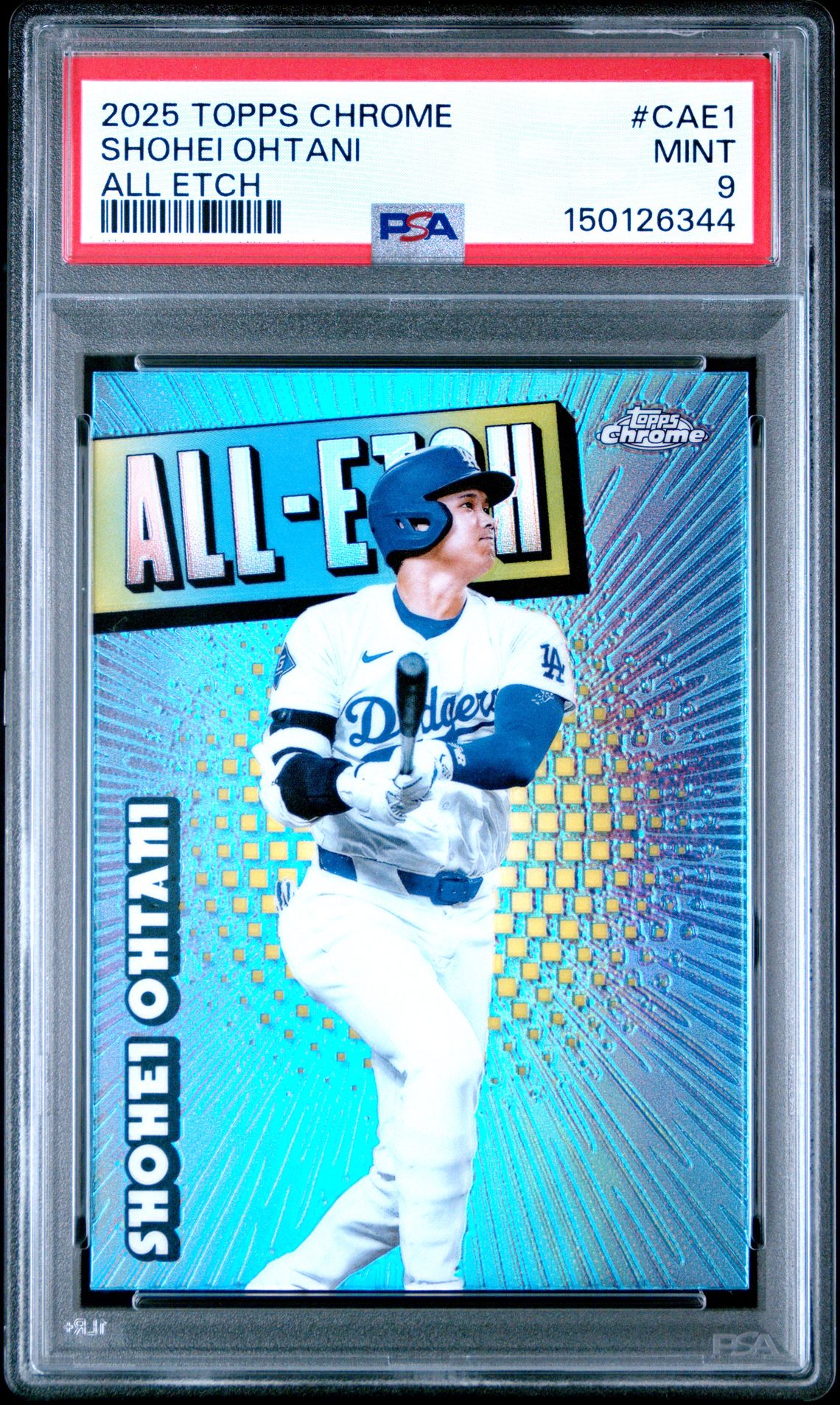 2025 Topps TOPPS CHROME ALL ETCH Refractor #CAE1 Shohei Ohtani front