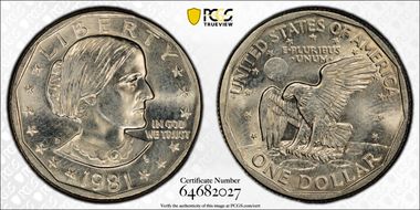 1981-D SBA$1 MS64