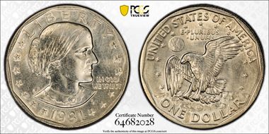 1981-P SBA$1 MS63