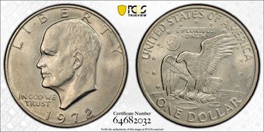 1972 $1 Type 1 MS63