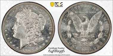 1902 $1 MS66+ PL