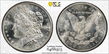 1879-S $1 Reverse of 1878 MS65