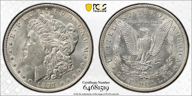 1897-O $1 AU58
