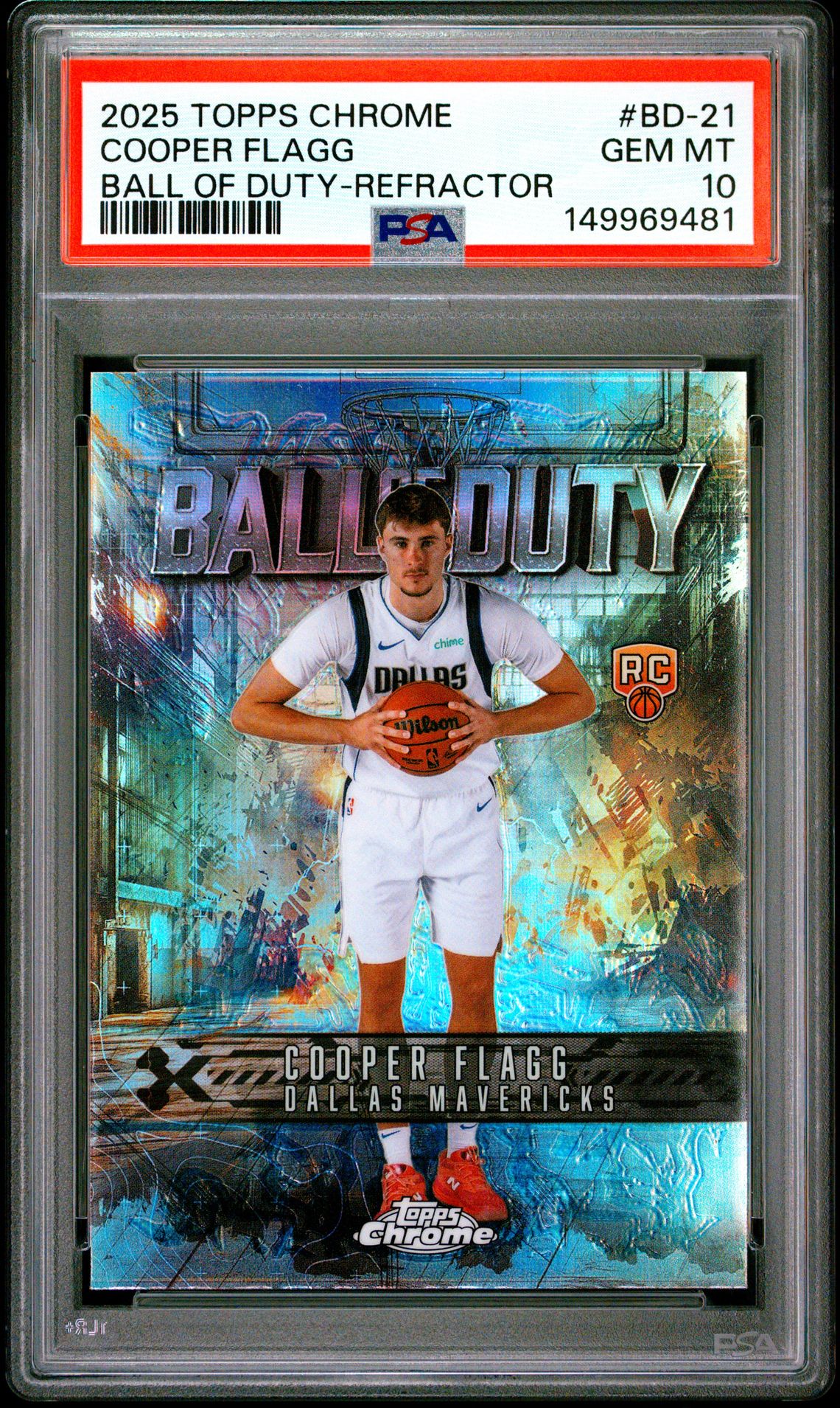 2025 Topps TOPPS CHROME BALL OF DUTY REFRACTOR #BD-21 Cooper Flagg front