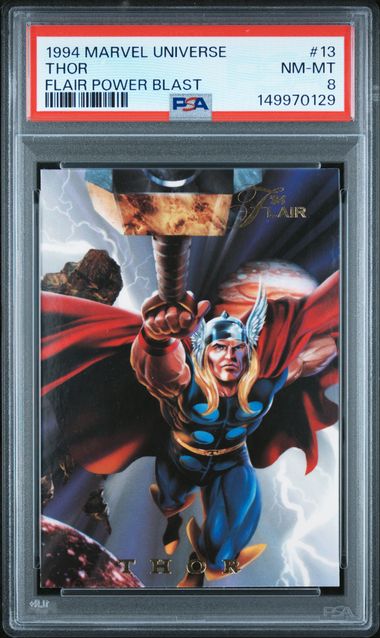 1994 Impel Marvel Universe FLAIR POWER BLAST #13 Thor front