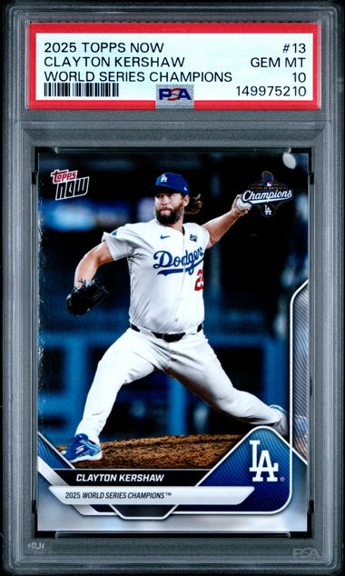 2025 Topps Topps Now #13 Kershaw front