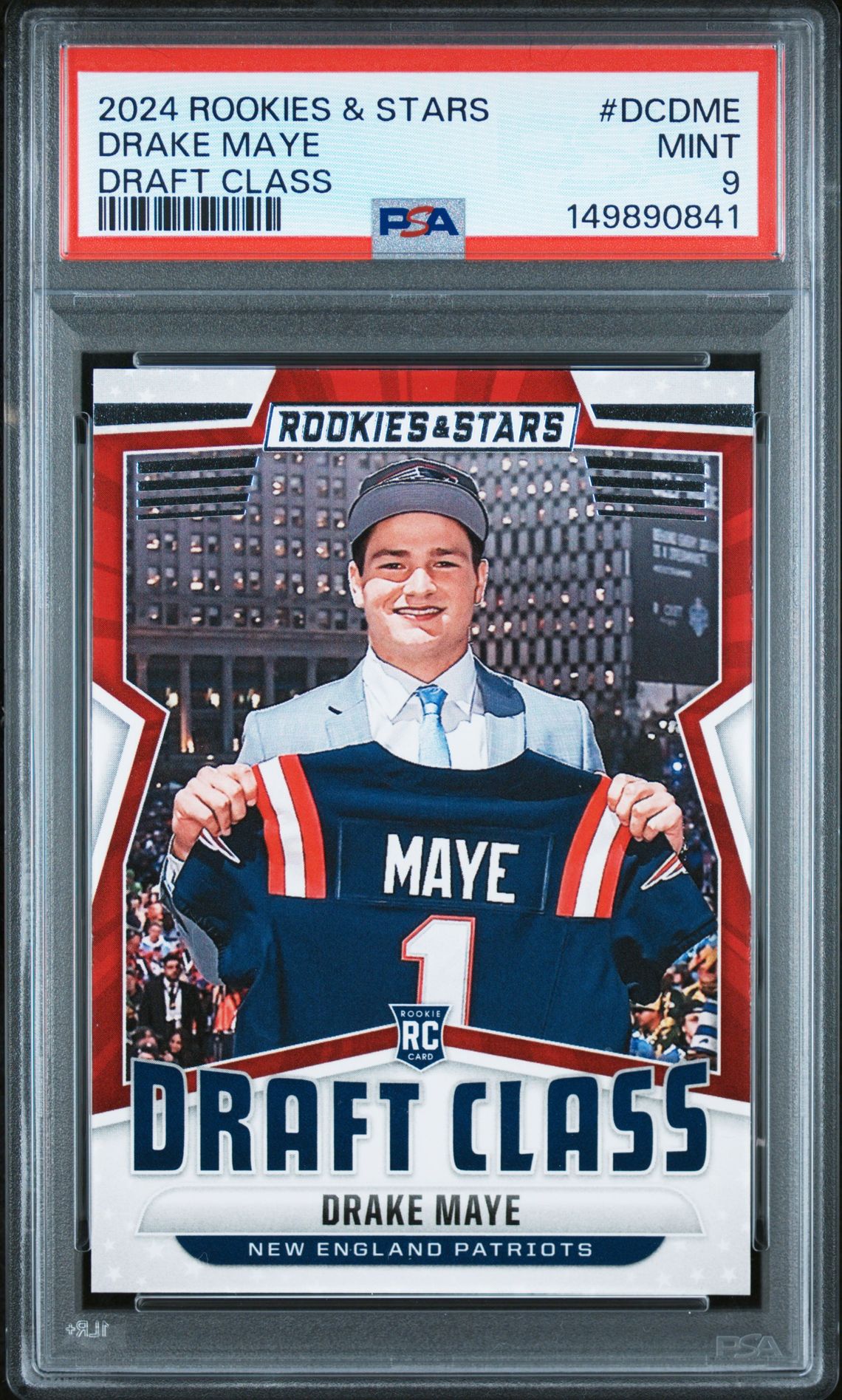 2024 Panini PANINI ROOKIES & STARS DRAFT CLASS Orange #DCDME Drake Maye front