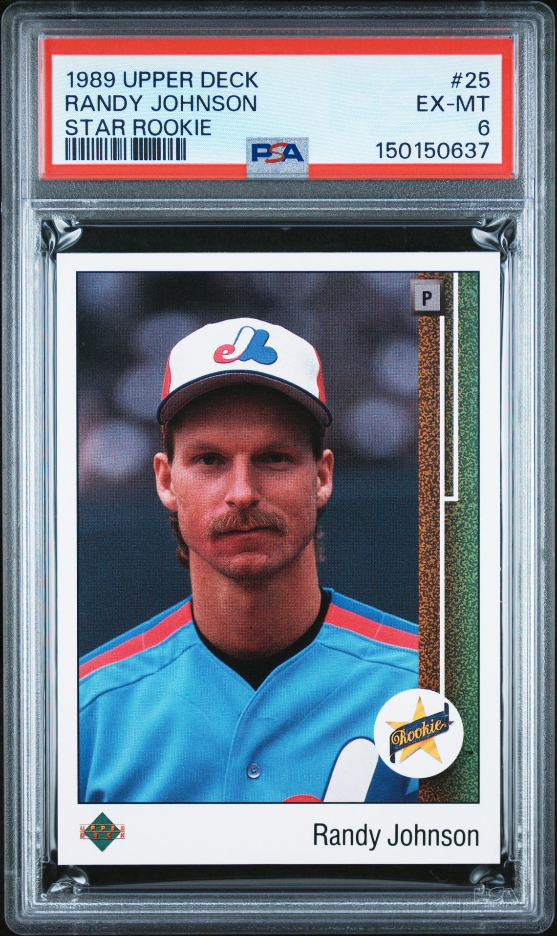 1989 Upper Deck UPPER DECK Star Rookie #25 Randy Johnson front