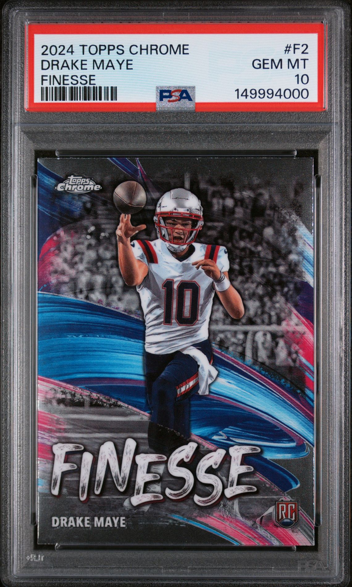 2024 Topps Chrome TOPPS CHROME FINESSE #F2 Drake Maye front