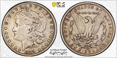 1889-CC $1 XF40