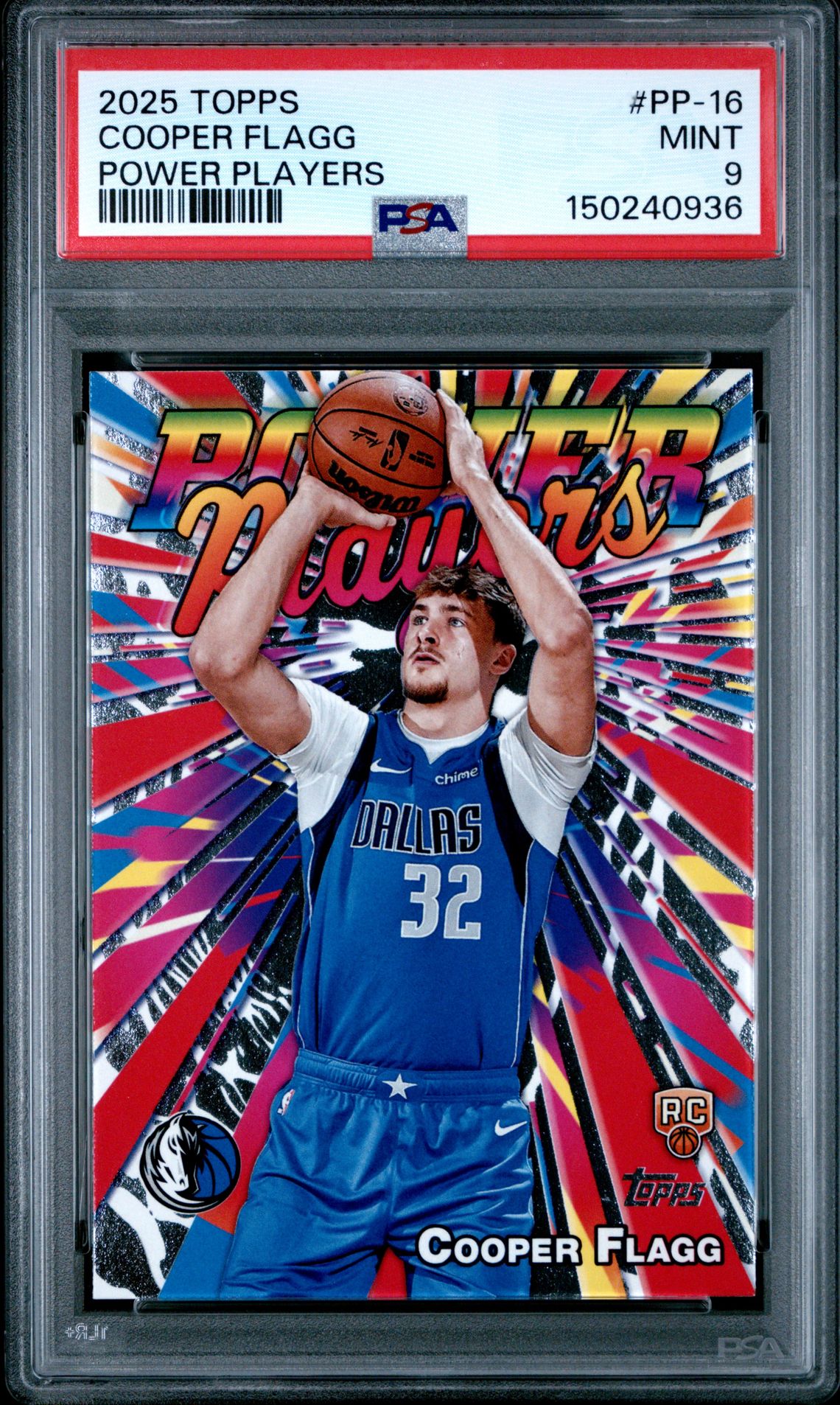 2025 Topps Power Players Cooper Flagg #Pp-16 Mint 9 front