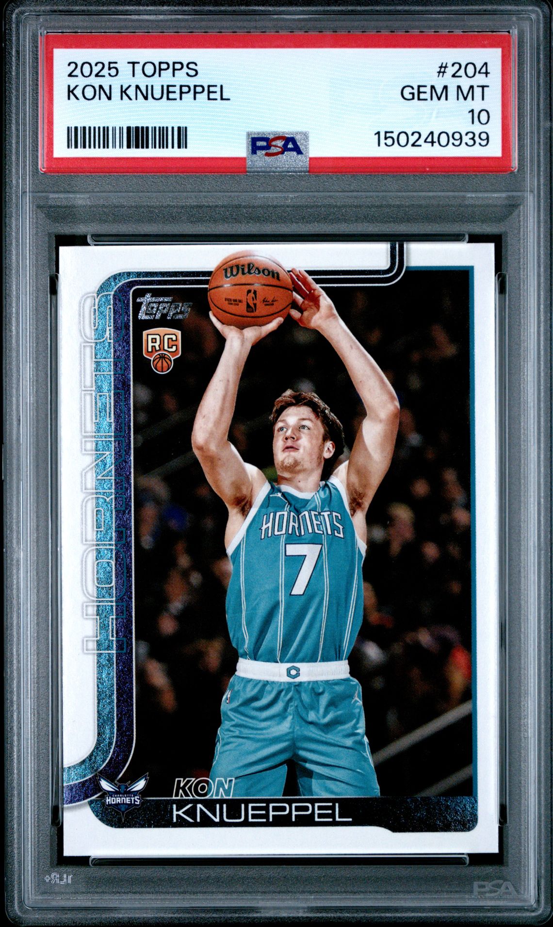 2025 Topps Kon Knueppel #204 Gem Mt 10 front
