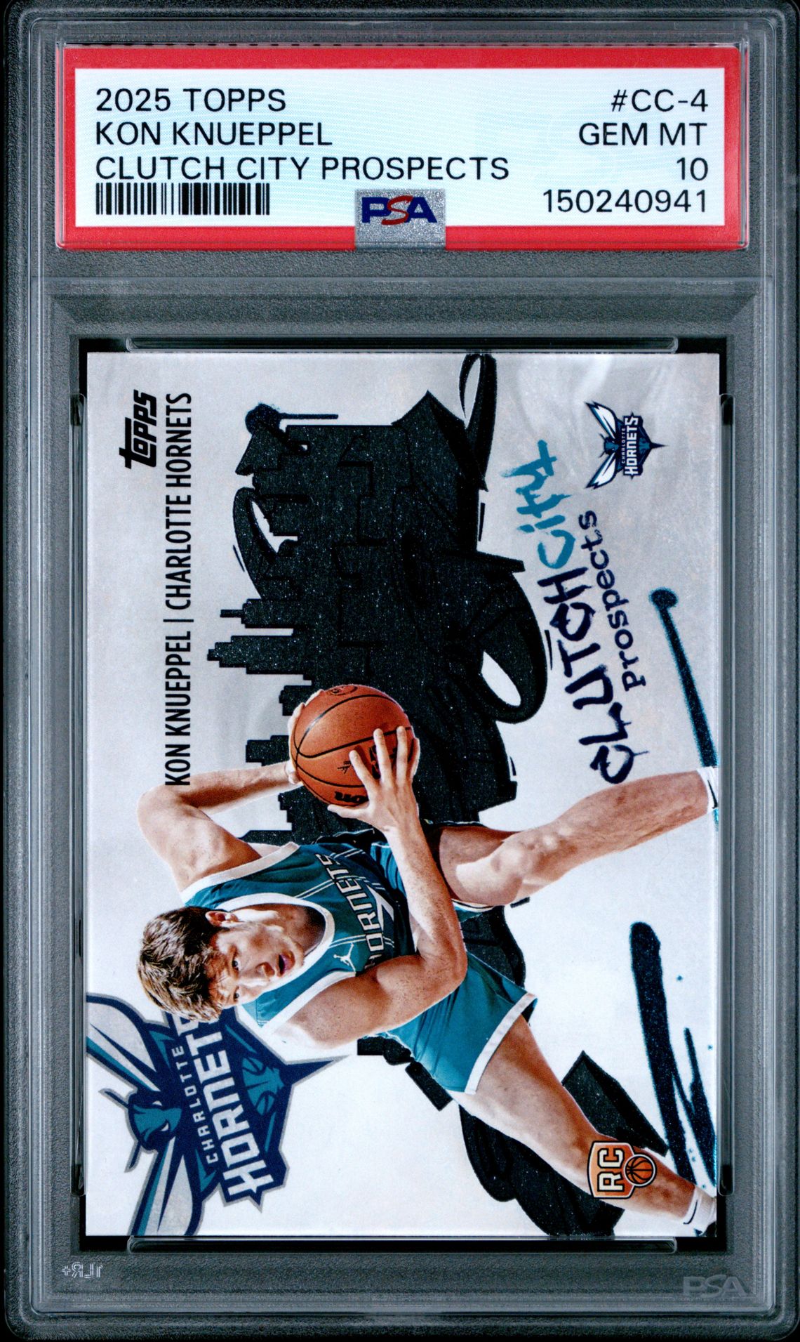 2025 TOPPS CLUTCH CITY PROSPECTS KON KNUEPPEL  CC-4 GEM MT 10 front
