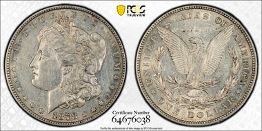 1878 8TF $1 AU55