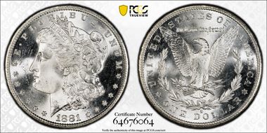 1881-S $1 MS64