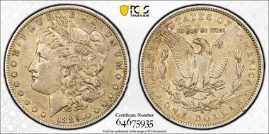 1889-O $1 VAM 2, Oval O XF45