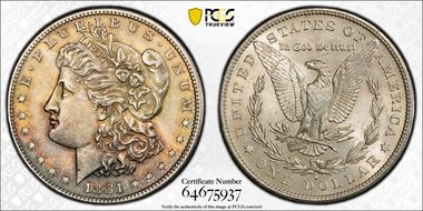 1881-S $1 MS63