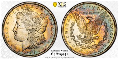 1887 $1 MS64