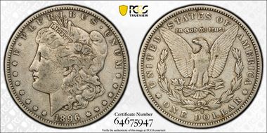 1896-S $1 VF25