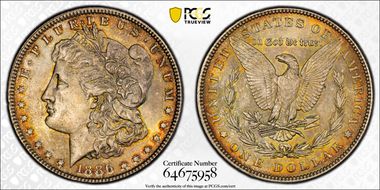 1886 $1 MS63