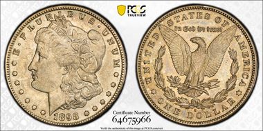 1898-S $1 AU50